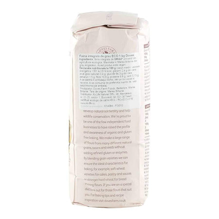 Faina integrala de grau Dove's Farm, bio, 1 kg