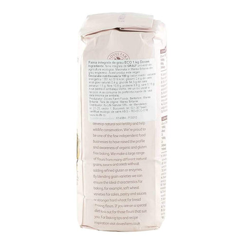 Faina integrala de grau Dove's Farm, bio, 1 kg