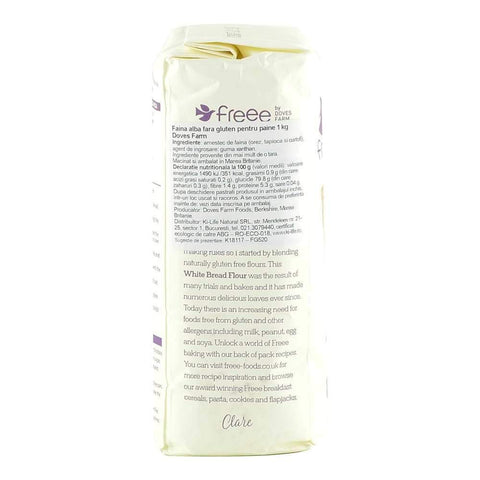 Faina alba pentru paine fara gluten Dove's Farm, 1kg