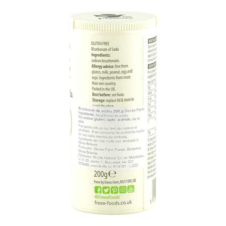 Bicarbonat de sodiu fara gluten Dove's Farm, 200 g