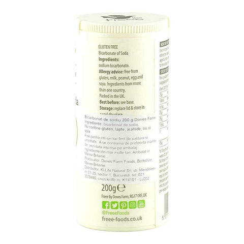 Bicarbonat de sodiu fara gluten Dove's Farm, 200 g