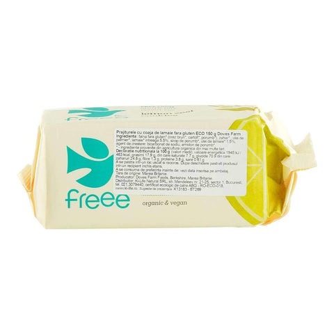 Prajiturele cu coaja de lamaie fara gluten Dove's Farm, bio, 150 g