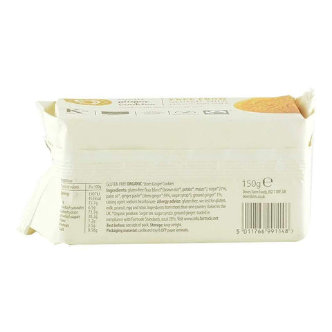 Biscuiti cu ghimbir fara gluten Dove's Farm, bio, 150 g