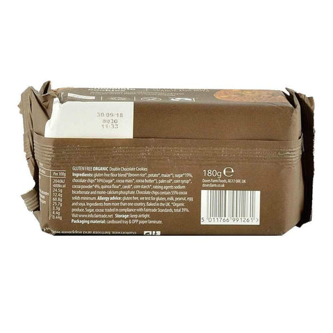 Biscuiti cu dubla ciocolata fara gluten Dove's Farm, bio, 180 g