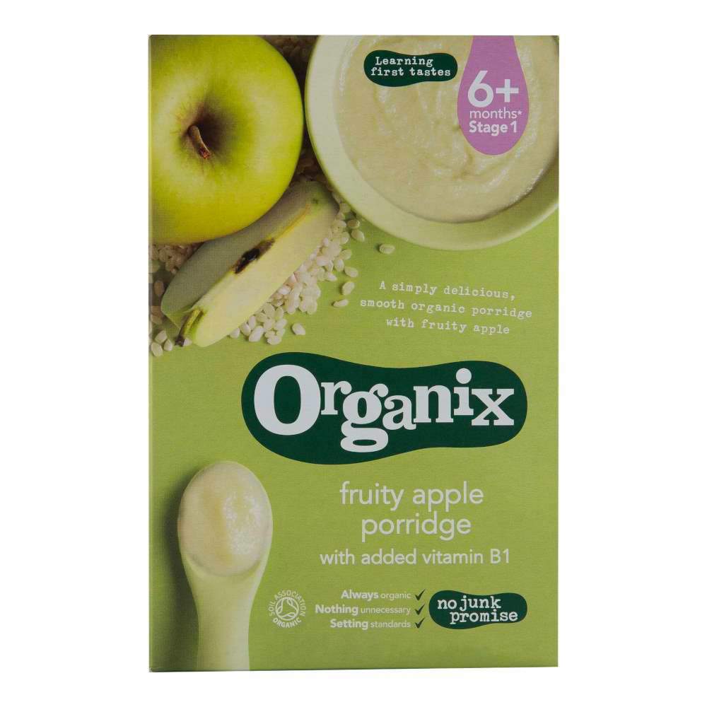 Cereale Organix din Orez Integral si Porumb cu Mere, de la 6 luni, bio, 120 g