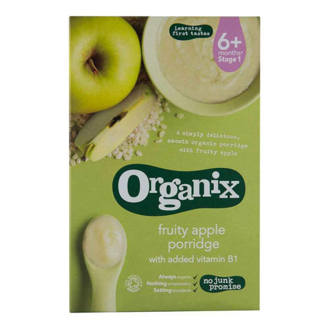 Cereale Organix din Orez Integral si Porumb cu Mere, de la 6 luni, bio, 120 g