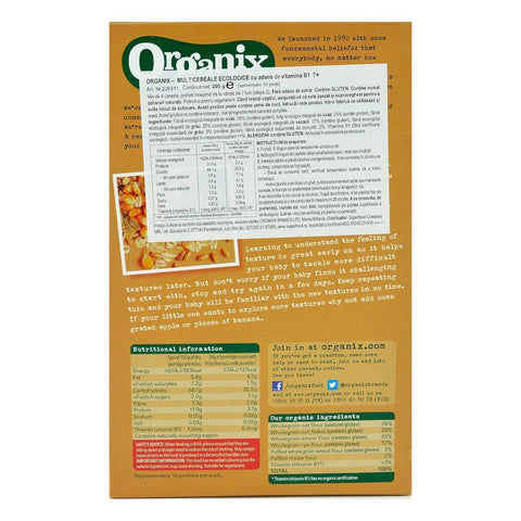 Cereale Organix Multicereale, de la 7 luni, bio, 200 g