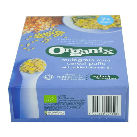 Cereale Organix Multicereale Mini Pufs, de la 7 luni, bio, 90 g