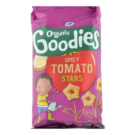 Snack Organix Goodies Stelute Spicy din Porumb expandat, de la 12 luni, bio, 4x15 g