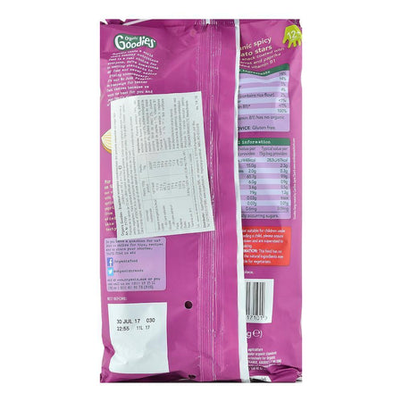 Snack Organix Goodies Stelute Spicy din Porumb expandat, de la 12 luni, bio, 4x15 g