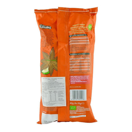 Snack Organix Goodies Puff Corn Scortisoara Dulce, de la 12 luni, bio, 4x10 g