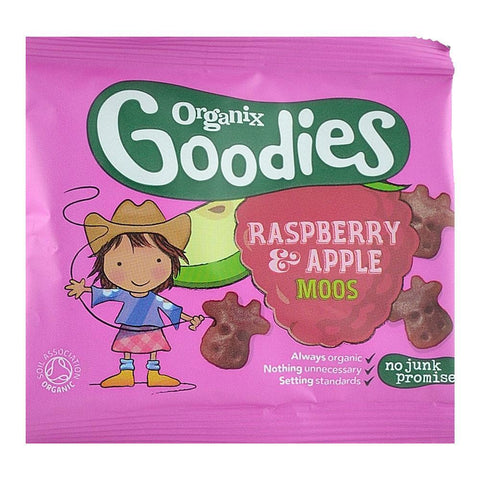 Jeleuri Organix Goodies Vacute din Mere si Zmeura, de la 12 luni, bio, 12 g