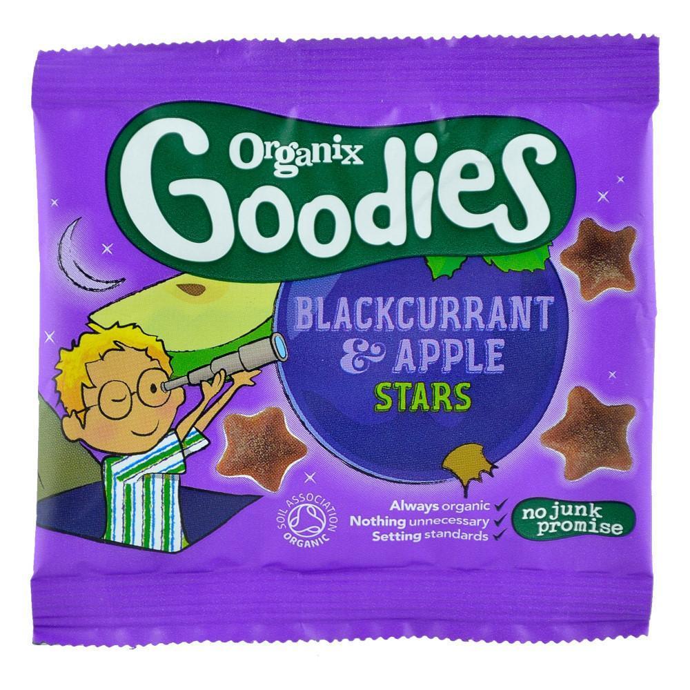 Jeleuri Organix Goodies Stelute din Mere si Coacaze, de la 12 luni, bio, 12 g