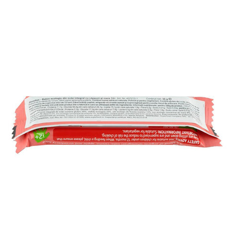 Baton Organix Goodies din Cereale cu Mere si Capsuni, de la 12 luni, bio, 30 g