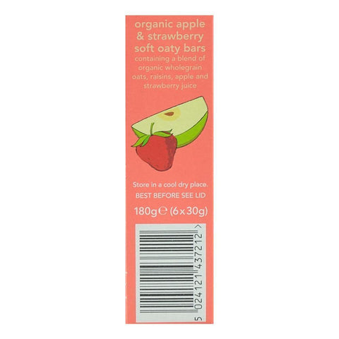 Batoane Organix Goodies din cereale cu Mere si Capsuni, de la 12 luni, bio, 6x30 g