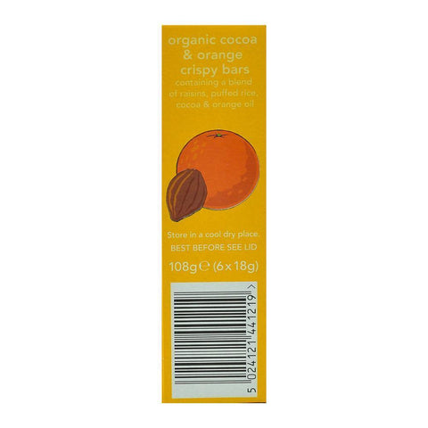 Batoane Crocante Organix Goodies cu Portocale si Cacao, de la 12 luni, bio, 6x18 g