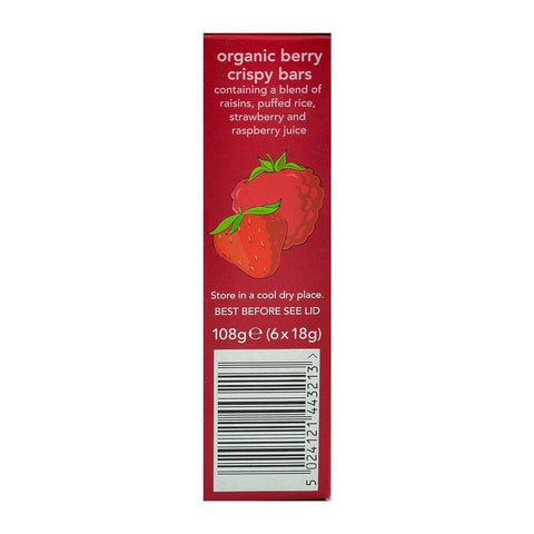 Batoane Crocante Organix Goodies cu Fructe de Padure, de la 12 luni, 6x18 g