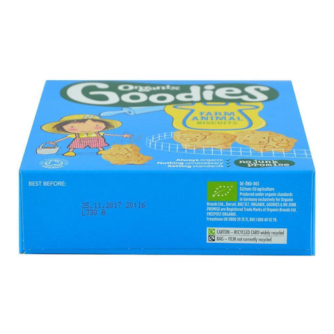 Biscuiti Organix Goodies Animale, de la 12 luni, bio, 100 g