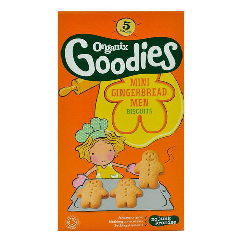 Mini Biscuiti Organix Goodies cu Ghimbir, de la 12 luni, bio, 5x25 g