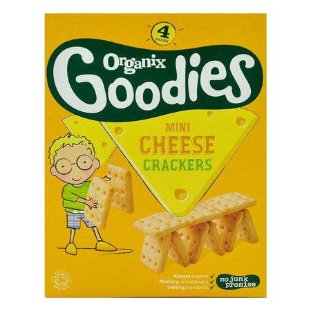 Snack Organix Goodies Crackers Mini Cheese, de la 12 luni, bio, 4x20 g