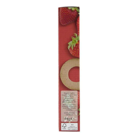 Biscuiti Organix Finger cu Capsuni pentru bebelusi, de la 10 luni, bio, 54 g