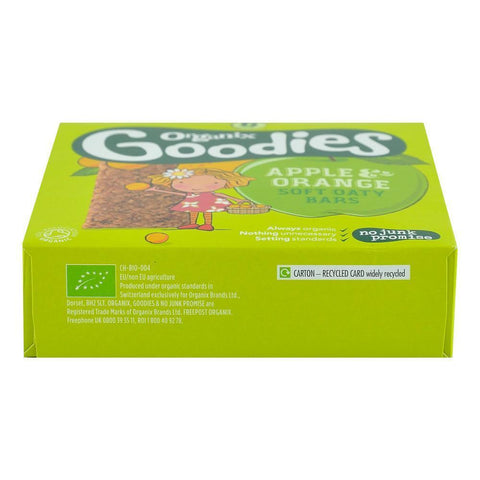 Batoane Organix Goodies din cereale cu Mere si Portocale, de la 12 luni, bio, 6x30 g