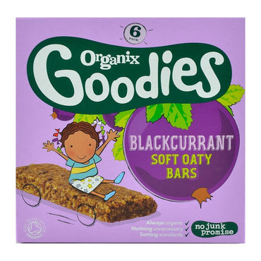 Batoane Organix Goodies din cereale cu Mere si Coacaze, de la 12 luni, bio, 6x30 g