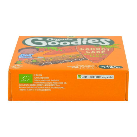 Batoane Organix Goodies din Cereale cu Morcov si Mere, de la 12 luni, bio, 6x30 g