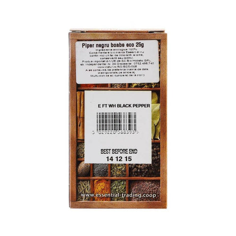 Boabe de piper negru, bio, 25g - Republica BIO