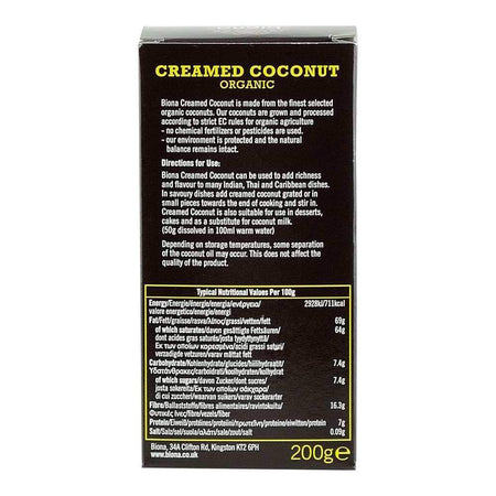 Crema de Cocos Biona, bio, 200 g