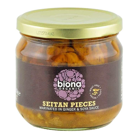 Seitan bucati de carne vegetala in sos de ghimbir si soia Biona, bio, 350 g