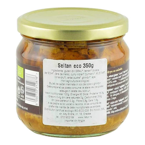 Seitan bucati de carne vegetala in sos de ghimbir si soia Biona, bio, 350 g