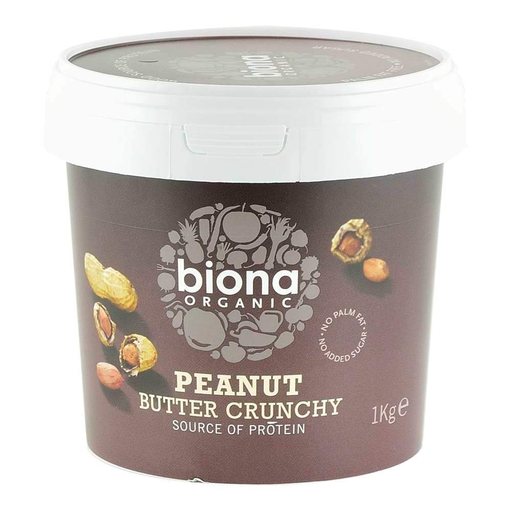 Unt de Arahide Crocant cu sare Biona, bio, 1 kg