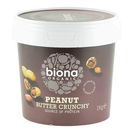 Unt de Arahide Crocant cu sare Biona, bio, 1 kg