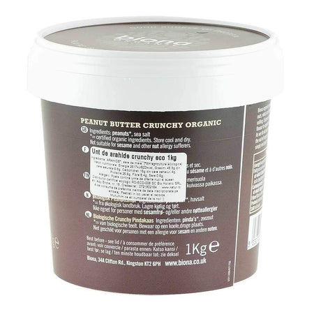 Unt de Arahide Crocant cu sare Biona, bio, 1 kg