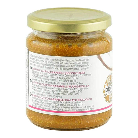 Unt de Cocos cu Sare de Himalaya si Caramel BLISS Biona, bio, 250 g
