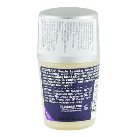 Deodorant roll-on cu Lavanda si probiotice Urtekram, bio, 50 ml