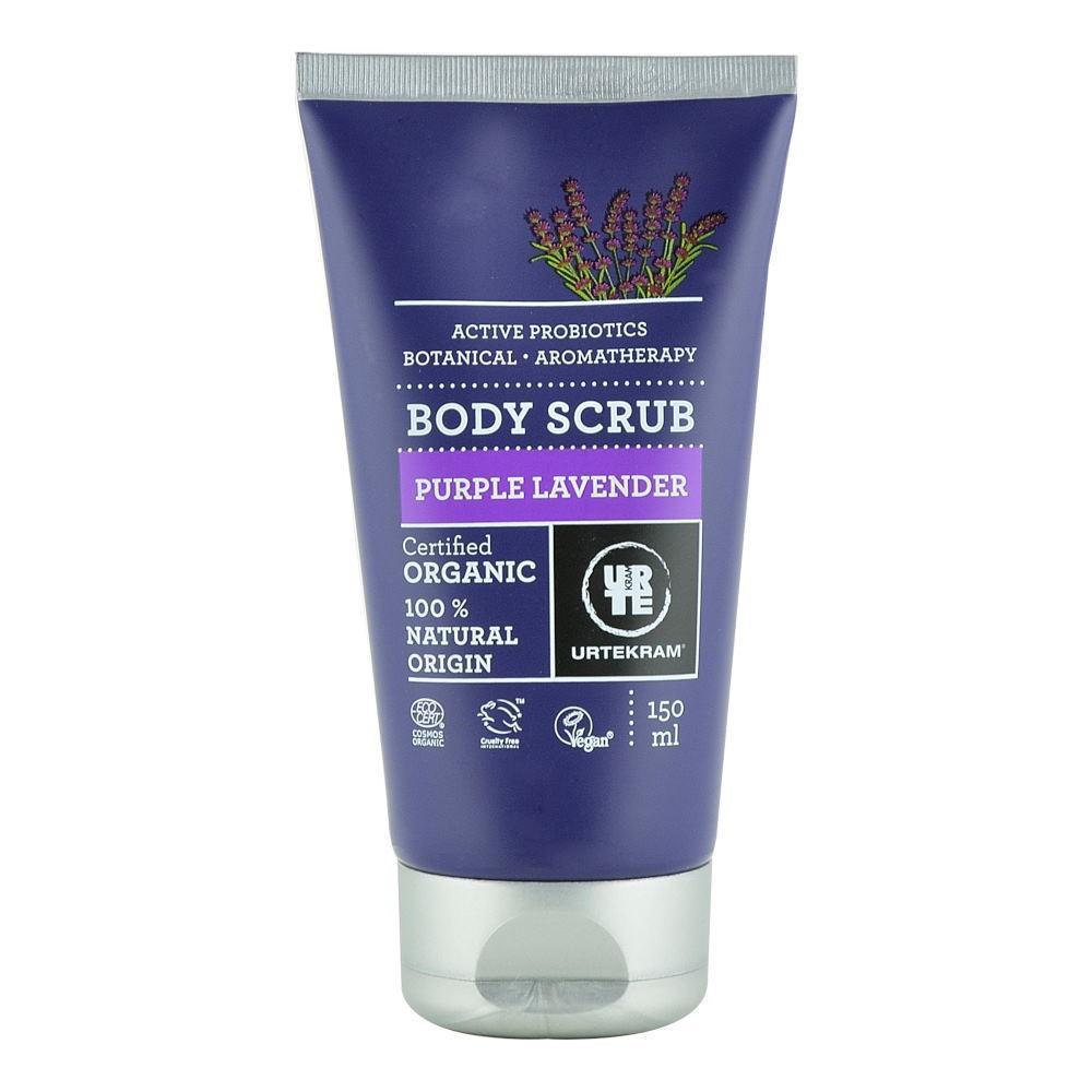 Scrub pentru corp cu Lavanda si Probiotice Urtekram, bio, 150 ml