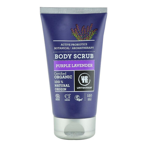 Scrub pentru corp cu Lavanda si Probiotice Urtekram, bio, 150 ml