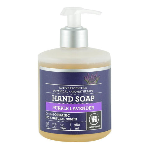Sapun lichid cu Lavanda si Probiotice pentru piele uscata Urtekram, bio, 380 ml