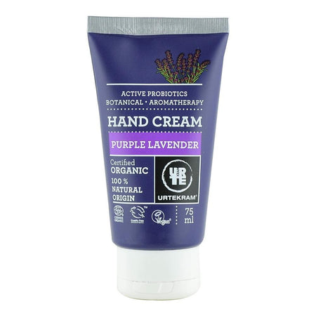 Crema hidratanta pentru maini cu Lavanda si Probiotice Urtekram, bio, 75 ml