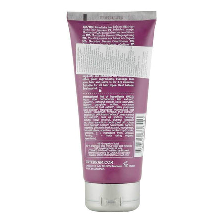 Balsam de par cu Fructe de padure pentru hidratare intensiva Urtekram, bio, 180 ml