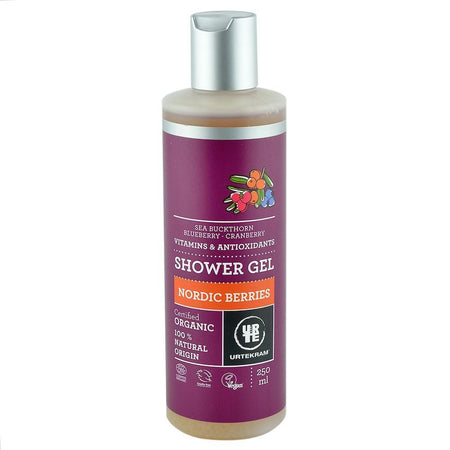 Gel dus reparator cu Fructe de Padure Urtekram, bio, 250 ml
