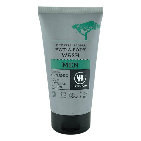 Gel dus si  sampon Aloe Baobab pentru barbati, Urtekram, bio, 150 ml
