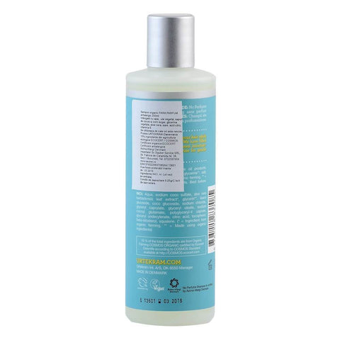 Sampon antialergenic pentru toate tipurile de par, Urtekram, fara parfum, bio, 250 ml