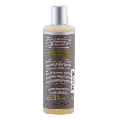 Sampon cu tea tree pentru scalp iritat, Urtekram Tea Tree, bio, 250 ml