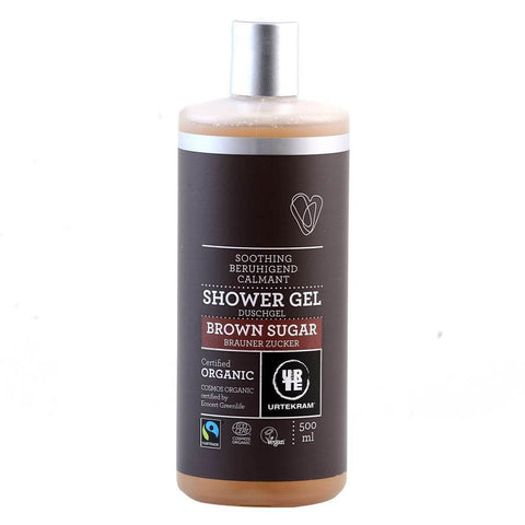 Gel de dus calmant cu zahar brun Urtekram Brown Sugar, bio, 500 ml