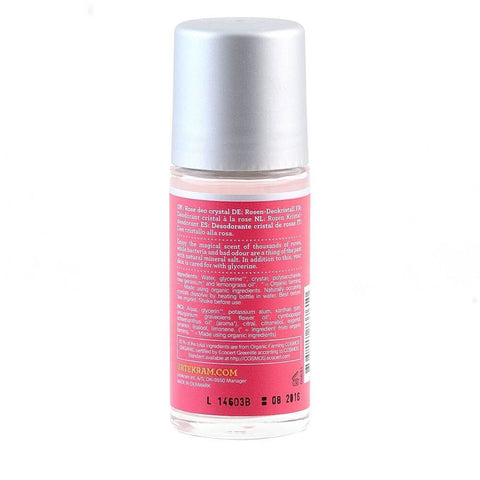 Deodorant roll-on cu trandafiri Urtekram Rose, bio, 50 ml