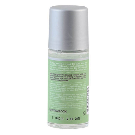 Deodorant roll-on cu aloe vera Urtekram Aloe Vera, bio, 50 ml