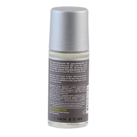 Deodorant roll-on cu lamaie verde Urtekram Lime, bio, 50 ml